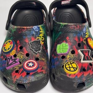 Marvel Kids Crocs - Black Multicolor